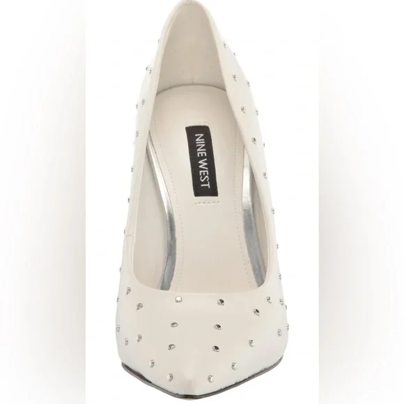 NEW Nine West Trial Women's Rhinestone Dress Pumps White size 7 - Picture 5 of 14